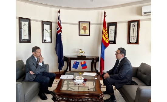 Ambassador Davaasuren meets with Professor Buszynski