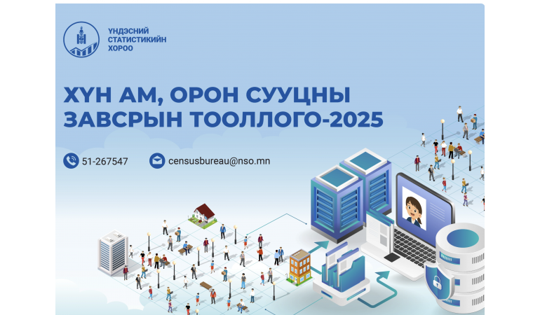 Хүн ам, орон сууцны завсрын тооллого 2025